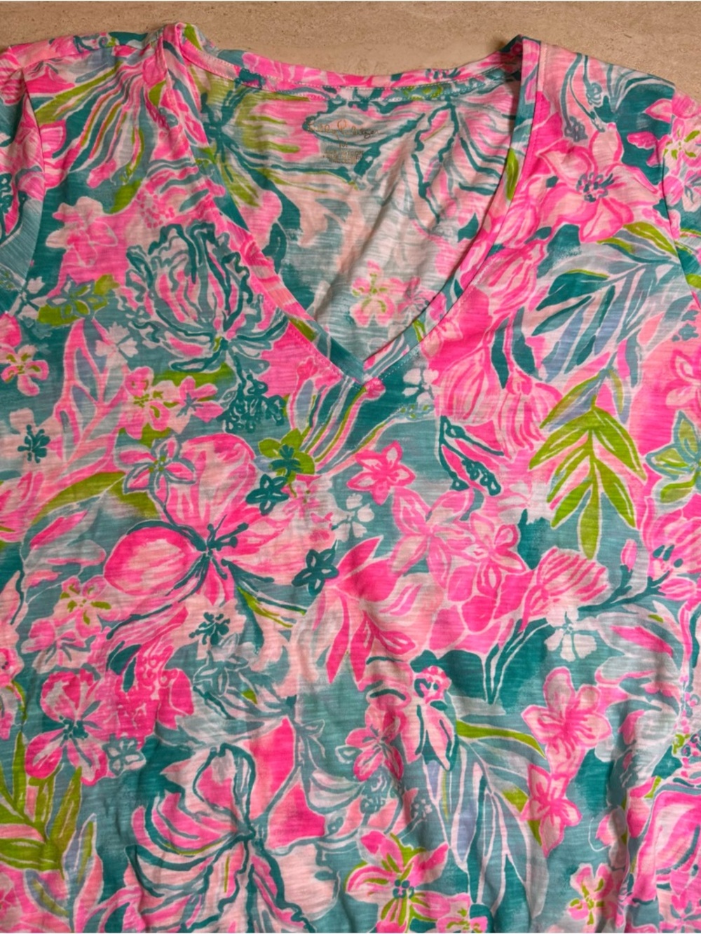 Lilly Pulitzer Etta V- Neck Top - Picture 5 of 5